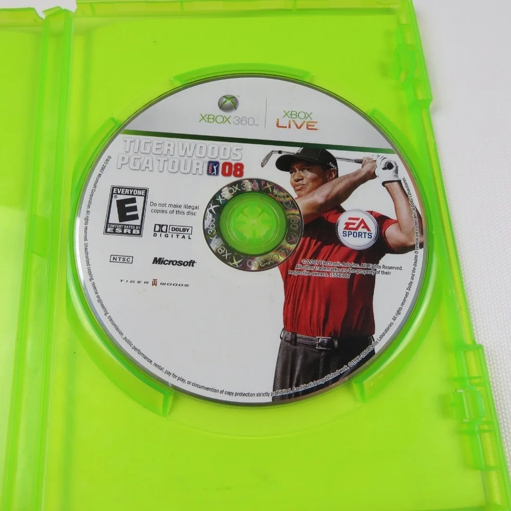 TIGER WOODS PGA TOUR 08 -XBOX 360 Microsoft 2007
